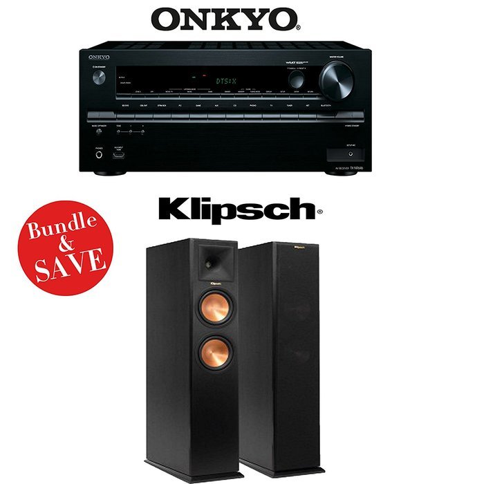 Onkyo TX-NR646 7.2-Channel Network A/V Home Theater Receiver + (1) Pair of Klipsch RP-260F Reference Premiere...