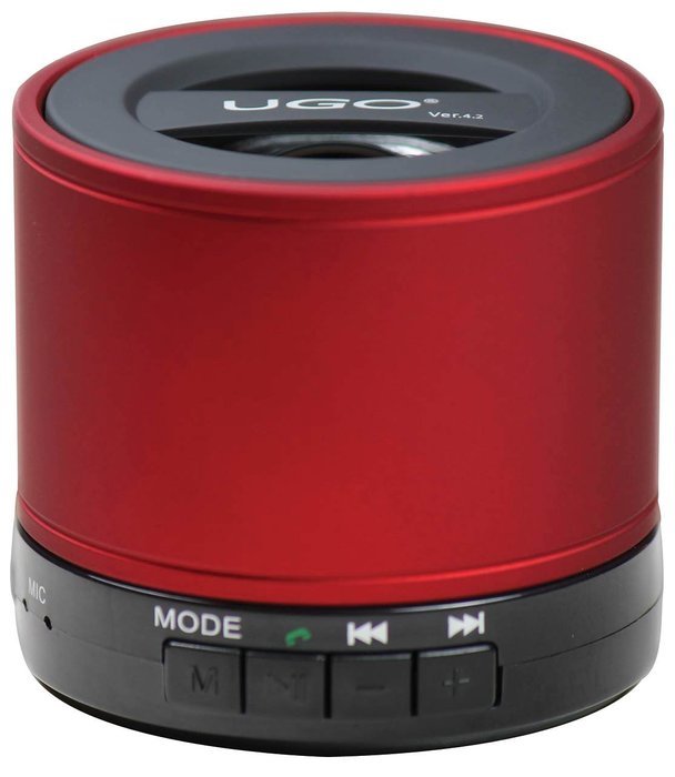 UGO Portable Bluetooth Speaker for Smartphones - Retail Packaging - Black N3