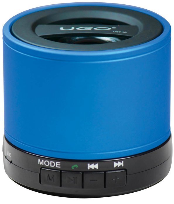 UGO Portable Bluetooth Speaker for Smartphones - Retail Packaging - Black N6