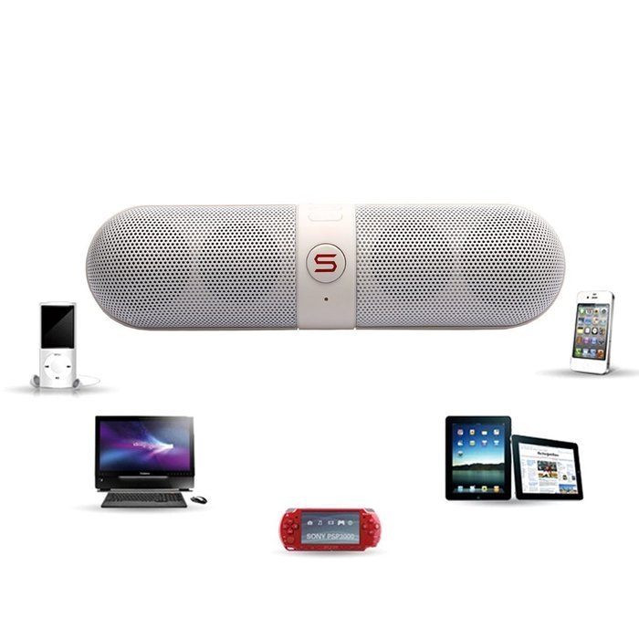 Bluetooth Speakers,Portable Wireless Speaker Build-in Microphone Pill Speaker N19