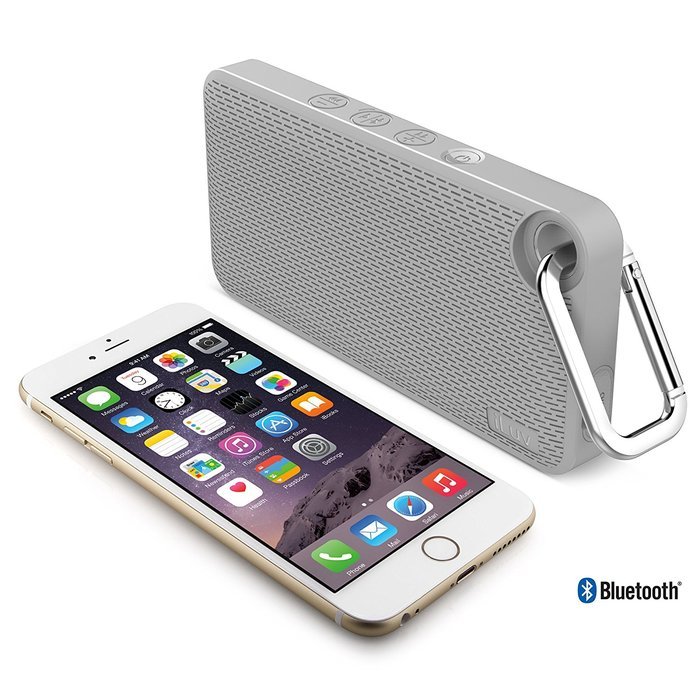 iLuv Aud Mini 6 (AUDMINI6) Slim Portable Weather-Resistant Bluetooth Speaker for iPhone, iPad, and other Smart...