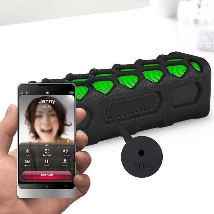 Wireless Bluetooth 4.0 Speakers Waterproof IP54 Sports/Outdoor/Shower Portable Bluetooth Speakers with Built-In... N3