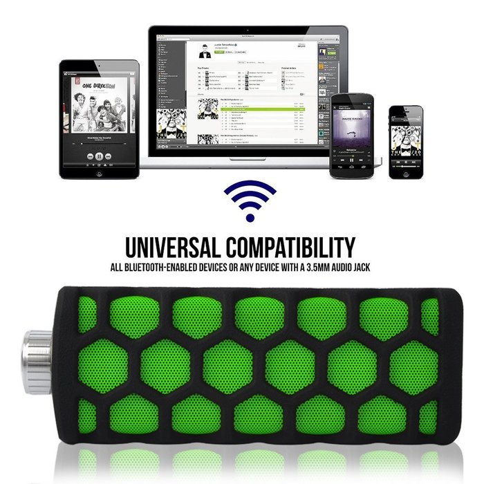 Wireless Bluetooth 4.0 Speakers Waterproof IP54 Sports/Outdoor/Shower Portable Bluetooth Speakers with Built-In... N4