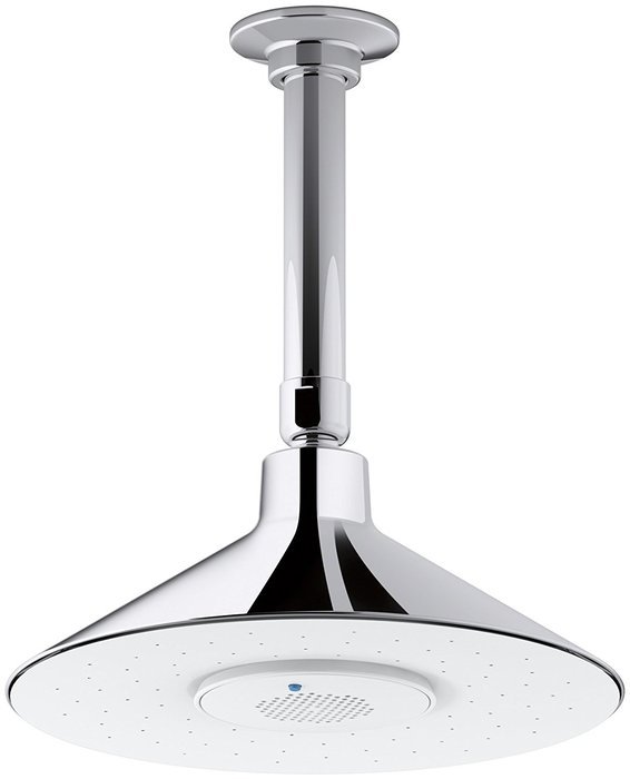 KOHLER K-99105-E-BN MOXIE 2.0 GPM Rainhead with Wireless Speaker, Vibrant Brushed Nickel N2