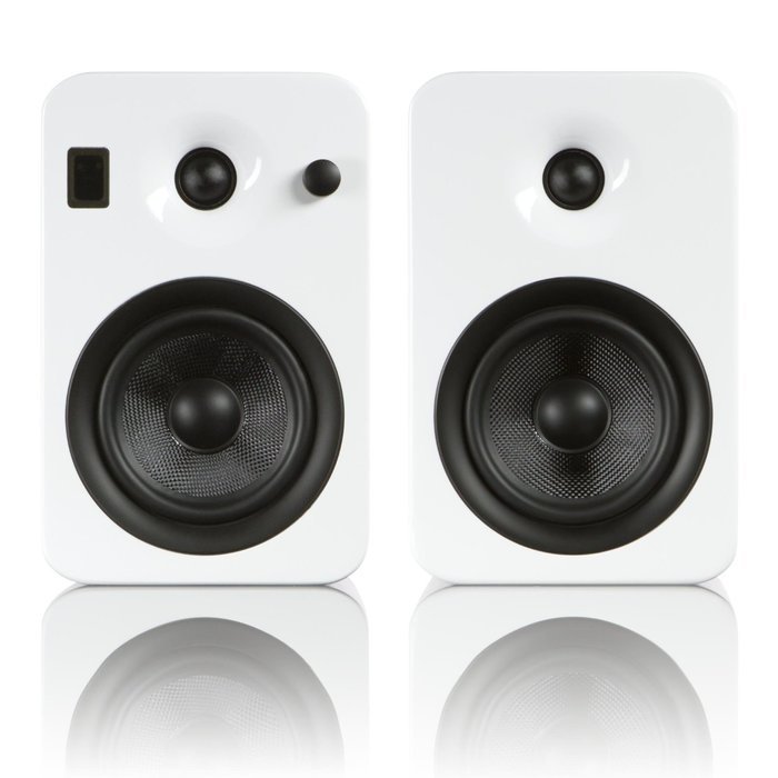 Kanto YUMI Premium Powered Bookshelf Speakers with Wireless Bluetooth 4.0 aptX Technology &ndash; Matte White N16