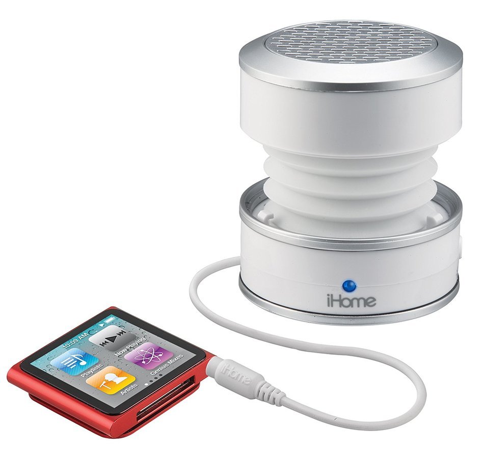 iHome iM59WC Rechargeable Color Changing Mini Speaker (White) N3