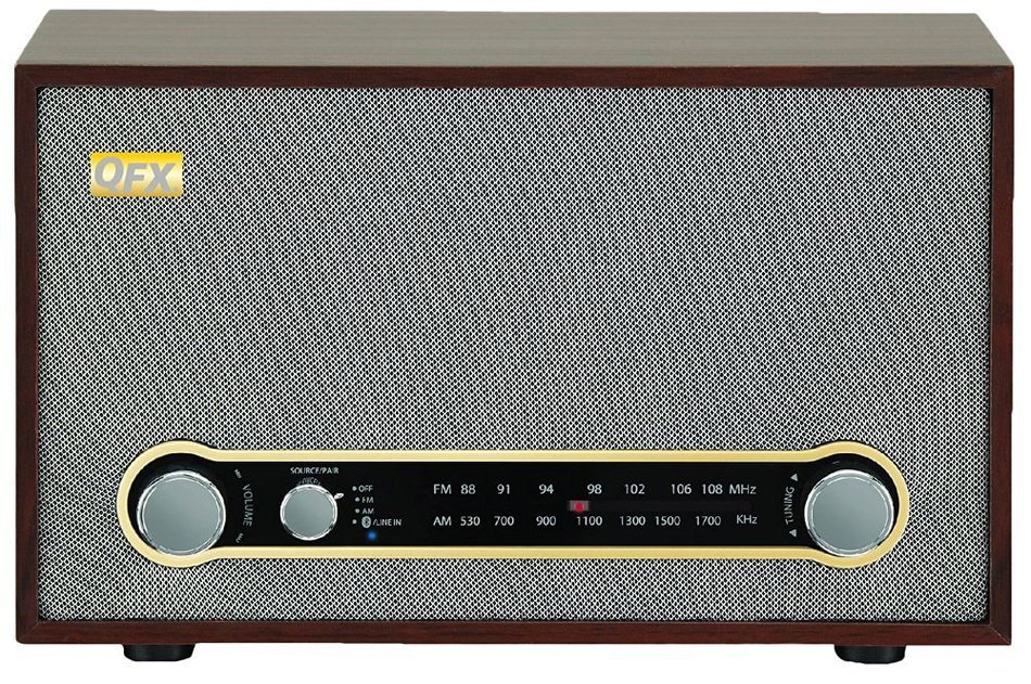QFX RETRO-100 Retro Collection Bluetooth AM/FM Radio