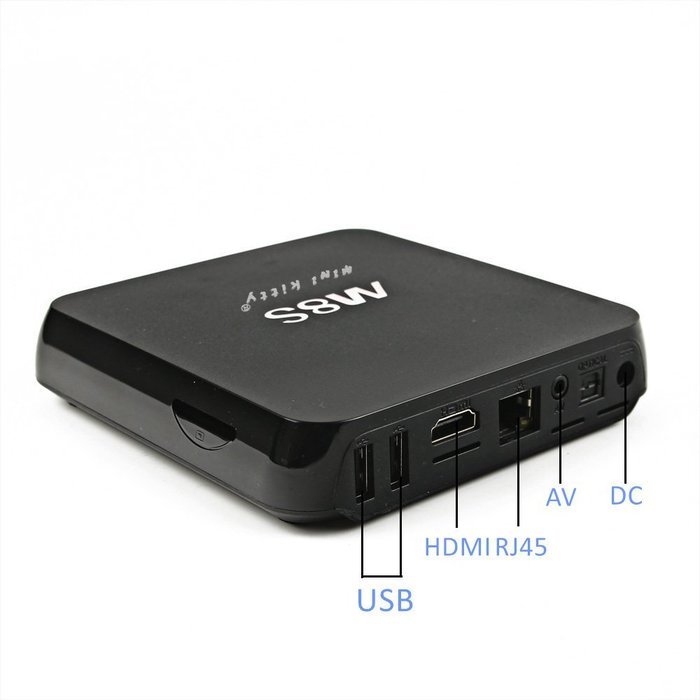 (With Wireless Keyboard!) Mini Kitty-M8S TV box kodi 2GB Ram 8GB Rom 4K 3D--Fully Loaded Unclocked Android 4.4... N2
