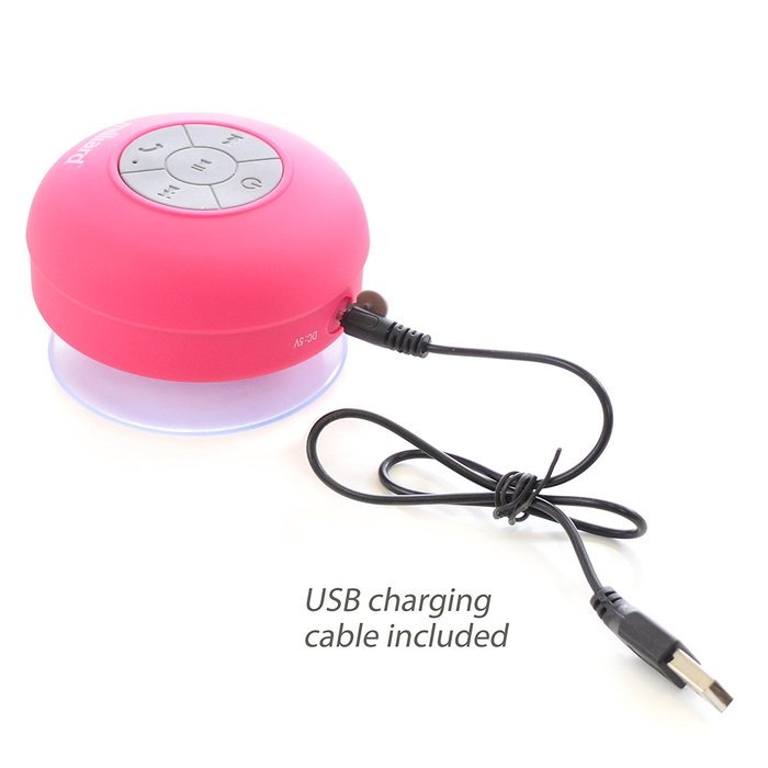 Milliard Bluetooth Shower Speaker for Music and Speaker Phone at the Pool, Spa or Boating; Portable, Water Resistant... N3