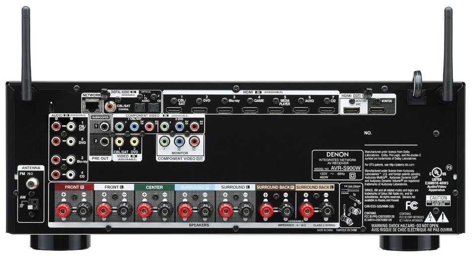 Denon AVR-S900W 7.2 Channel Full 4K Ultra HD A/V Receiver with Bluetooth and Wi-Fi + Klipsch HDT-600 Home Theater... N3