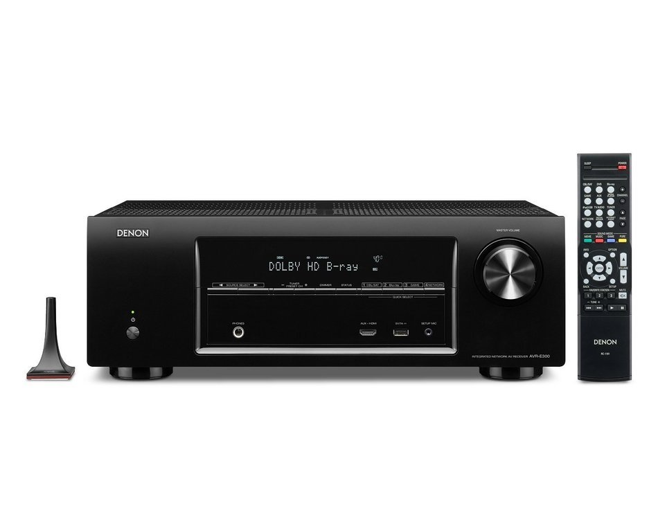Denon AVR-E300 5.1 Channel 3D Pass Through and Networking Home Theater AV Receiver with AirPlay (Discontinued...