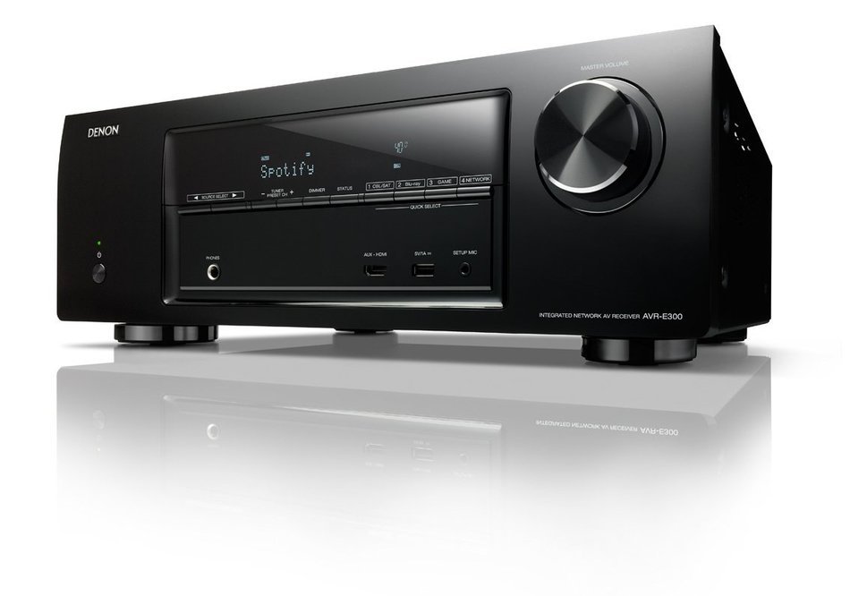 Denon AVR-E300 5.1 Channel 3D Pass Through and Networking Home Theater AV Receiver with AirPlay (Discontinued... N3