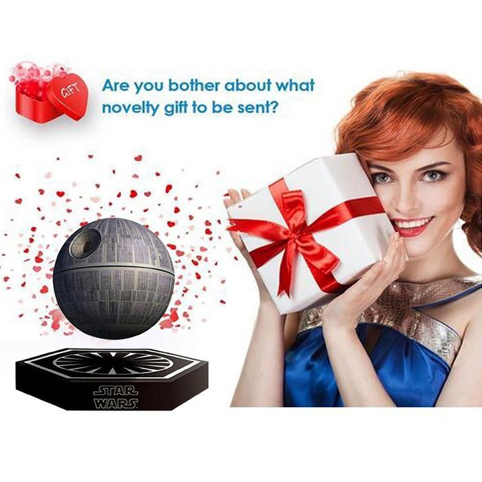 hellosy&reg;Star Wars Death Star Levitating Speaker Bluetooth Wireless Portable Rechargeable High Quality Floating... N4