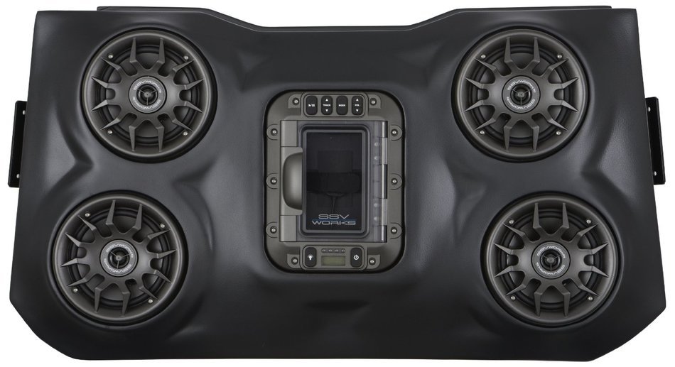 SSV Works WP-RZ3O4 Polaris RZR XP1000 2 seat BLUETOOTH 4 Speaker Overhead Stereo System