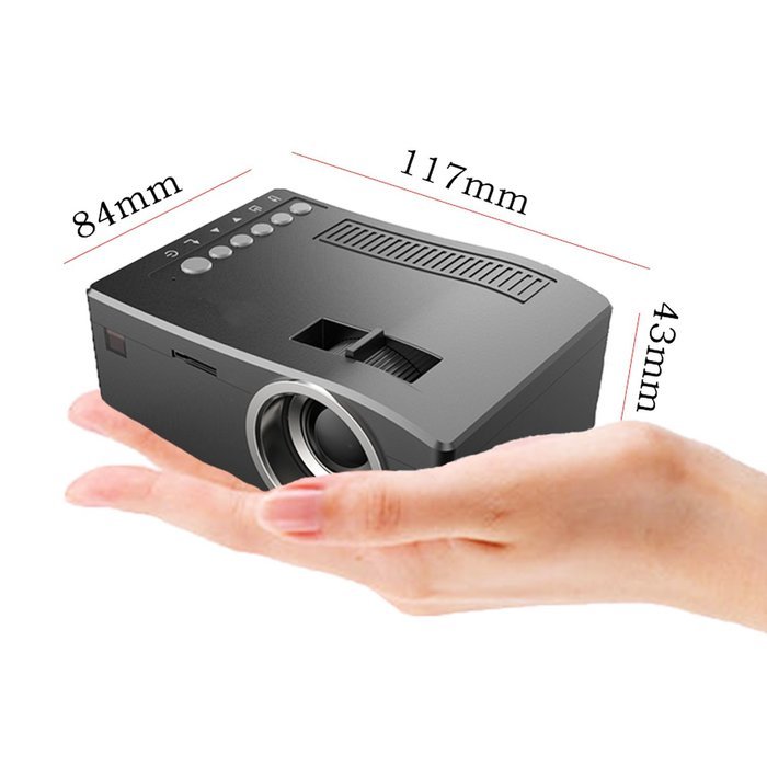 Factory-OEM LCD Home Theater Projector 1080P (1920x1080) 800 Lumens LED 4:3,16:9 (Black) N2