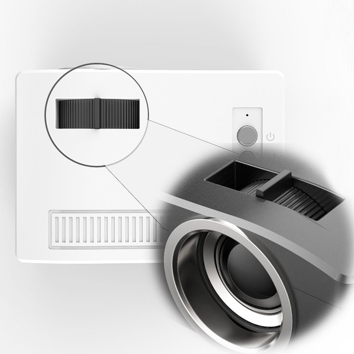 Factory-OEM LCD Home Theater Projector 1080P (1920x1080) 800 Lumens LED 4:3,16:9 (Black) N4