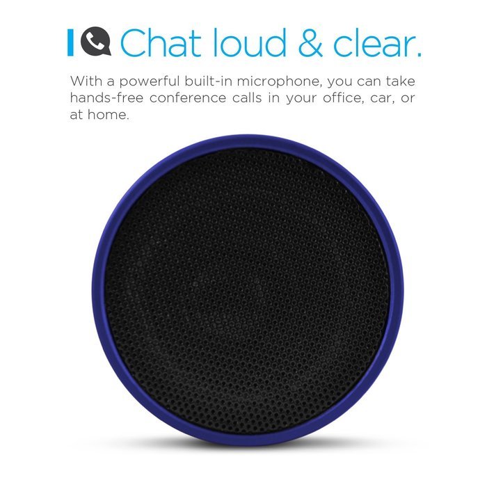 Ematic Bluetooth Wireless Speaker & Speakerphone for iPhone, iPad, iPod, Android devices, & Laptops, Black N13