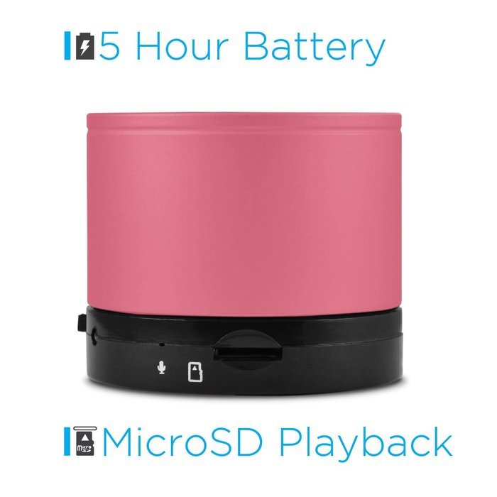 Ematic Bluetooth Wireless Speaker & Speakerphone for iPhone, iPad, iPod, Android devices, & Laptops, Black N20