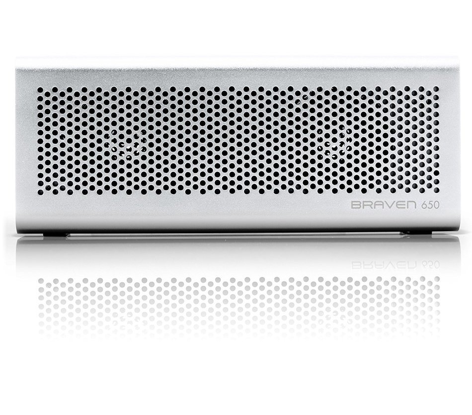 Braven BZ650SBA 650 Wireless Bluetooth Speaker/PowerBank - Retail Packaging - Silver