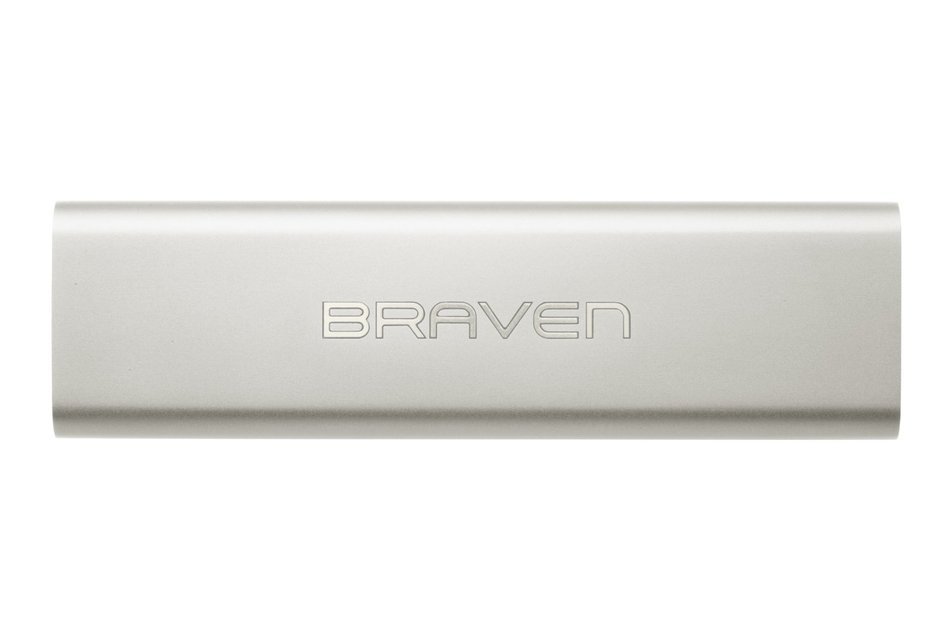 Braven BZ650SBA 650 Wireless Bluetooth Speaker/PowerBank - Retail Packaging - Silver N2