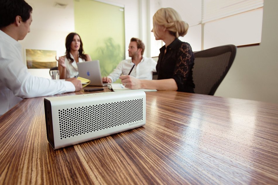 Braven BZ650SBA 650 Wireless Bluetooth Speaker/PowerBank - Retail Packaging - Silver N5