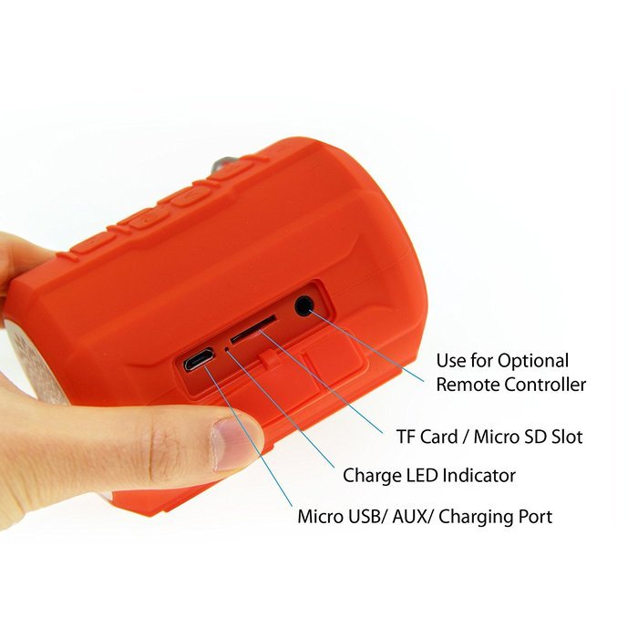 Jarv Waterproof Bluetooth Bike Speaker with FM Radio. Bike Mount / Motorcycle Mount and Remote Control Included... N8