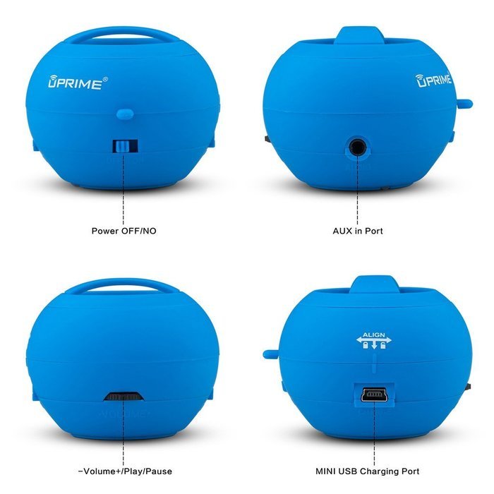 UPRIME POKEBOOM Wireless Stereo Portable Bluetooth Expandable Speaker with Handsfree Speakerphone and 3.5mm Jack... N3