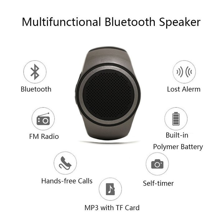 OriDecor Bluetooth Speaker Watch Portable Sports Bluetooth Speaker with Multi Function, MP3 Player & FM Radio... N5