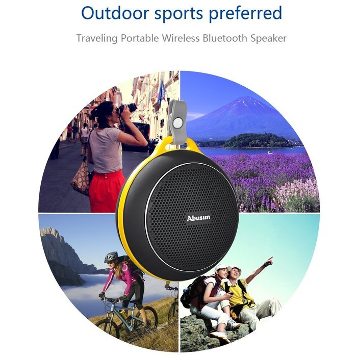 Abusun Wireless V4.1 Bluetooth Speakers HD Powerful Surround Sound Waterproof Shockproof Ultra Portable Sport... N6