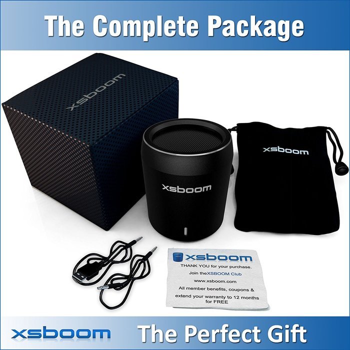 XSBOOM Mini Bluetooth Speaker for Apple iPad iPhone iPod MP3 | Best Small Portable Wireless Speakers with Android... N2