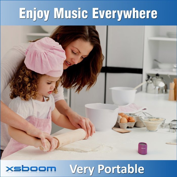 XSBOOM Mini Bluetooth Speaker for Apple iPad iPhone iPod MP3 | Best Small Portable Wireless Speakers with Android... N3