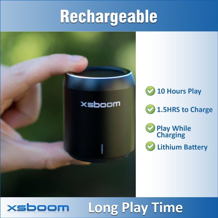 XSBOOM Mini Bluetooth Speaker for Apple iPad iPhone iPod MP3 | Best Small Portable Wireless Speakers with Android... N6
