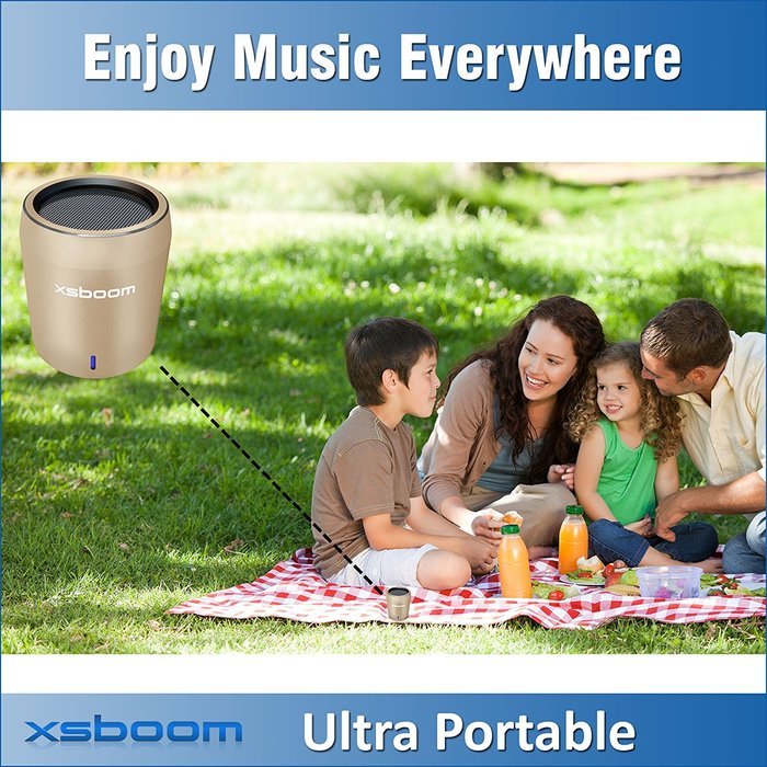 XSBOOM Mini Bluetooth Speaker for Apple iPad iPhone iPod MP3 | Best Small Portable Wireless Speakers with Android... N14