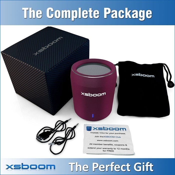 XSBOOM Mini Bluetooth Speaker for Apple iPad iPhone iPod MP3 | Best Small Portable Wireless Speakers with Android... N23