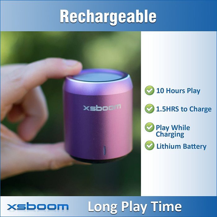 XSBOOM Mini Bluetooth Speaker for Apple iPad iPhone iPod MP3 | Best Small Portable Wireless Speakers with Android... N25