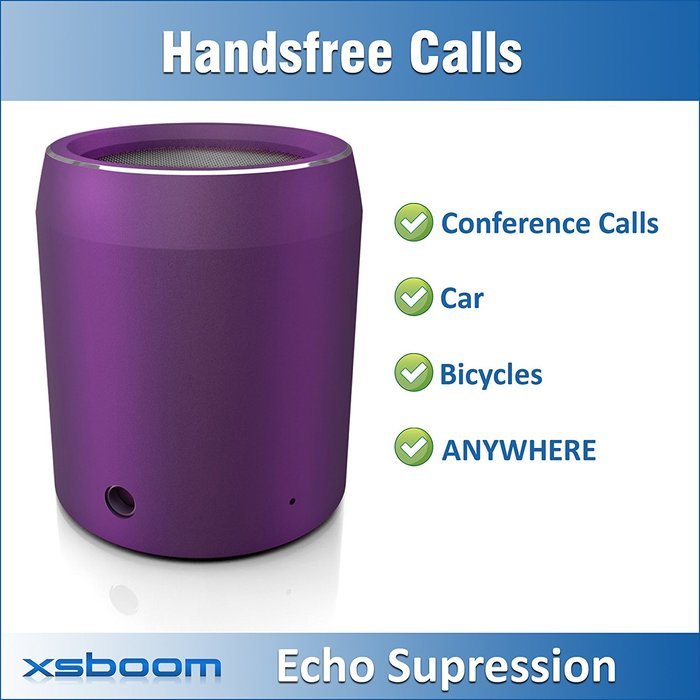 XSBOOM Mini Bluetooth Speaker for Apple iPad iPhone iPod MP3 | Best Small Portable Wireless Speakers with Android... N27