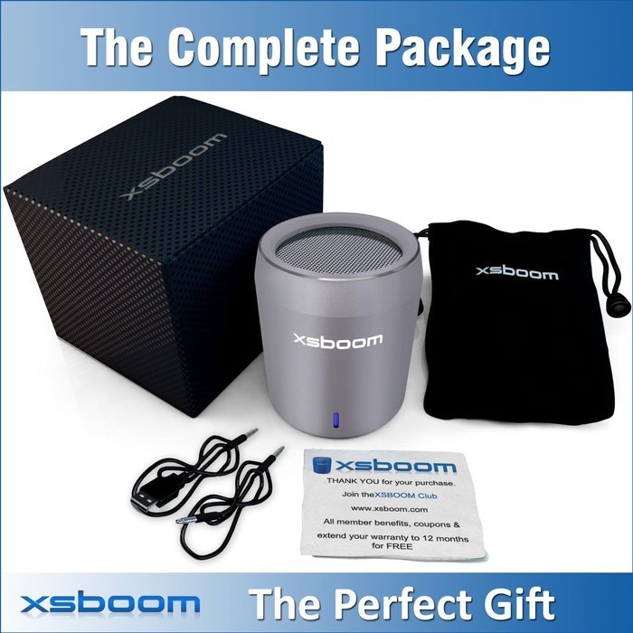 XSBOOM Mini Bluetooth Speaker for Apple iPad iPhone iPod MP3 | Best Small Portable Wireless Speakers with Android... N29
