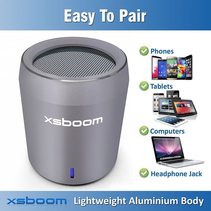 XSBOOM Mini Bluetooth Speaker for Apple iPad iPhone iPod MP3 | Best Small Portable Wireless Speakers with Android... N30