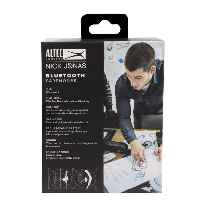 Altec Lansing NJEP-1-RG Nick Jonas Collaboration In-Ear Bluetooth Earphones, Rose Gold N10