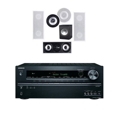 Premier Acoustic PA-1000 5.1 In Wall Theater System-Onkyo TX-NR626 7.2