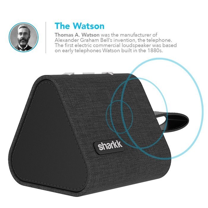 Sharkk Watson Bluetooth Speaker Denim Wireless Speaker with The Latest Bluetooth 4.2 Technology and Built in Mic N11