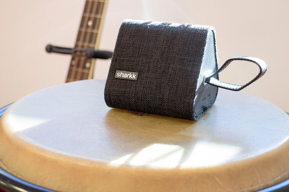 Sharkk Watson Bluetooth Speaker Denim Wireless Speaker with The Latest Bluetooth 4.2 Technology and Built in Mic N13