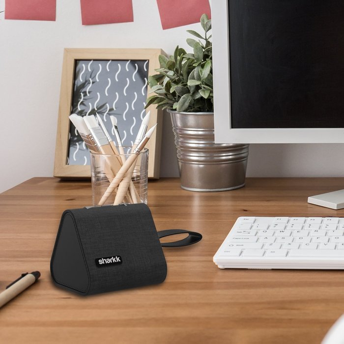 Sharkk Watson Bluetooth Speaker Denim Wireless Speaker with The Latest Bluetooth 4.2 Technology and Built in Mic N14