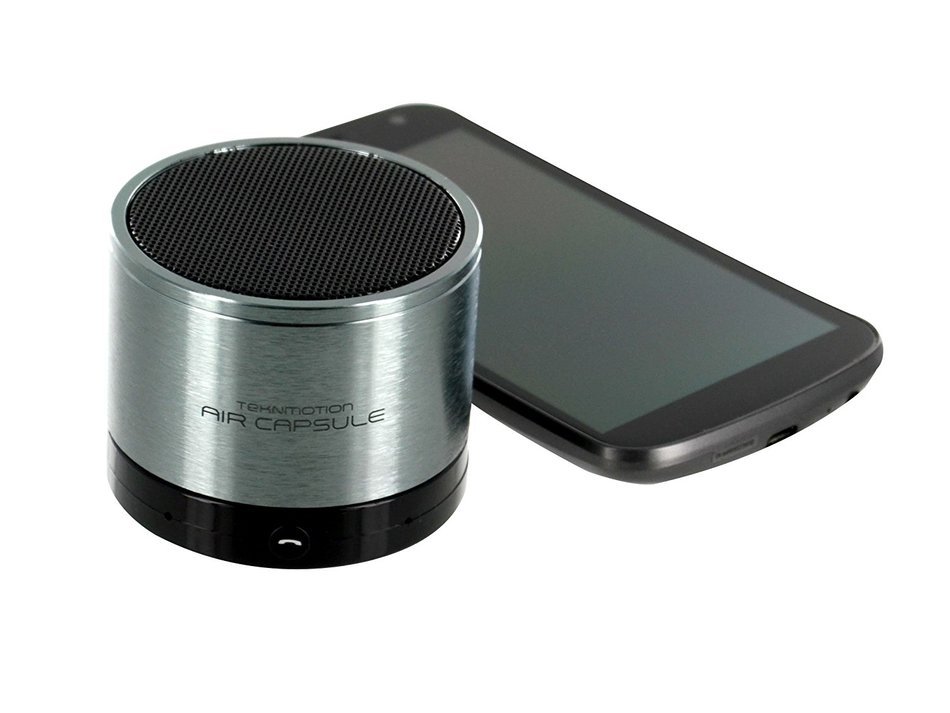 TekNmotion TM-AIRC Air Capsule Portable Bluetooth Speaker - Silver N4