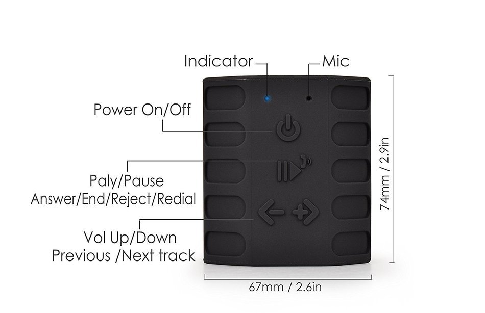 Saicoo Outdoor Bluetooth Speaker with IPX7 Waterproof and Swimming Pool Floating Speaker N5
