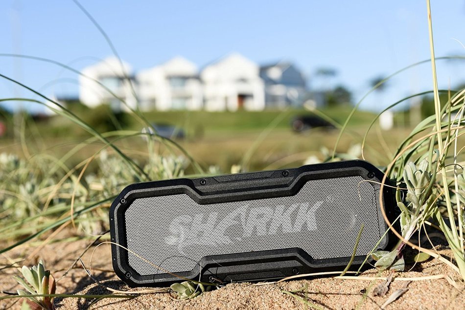 Sharkk COMMANDO Waterproof Bluetooth Speaker IP65 Outdoor Wireless Bluetooth Speakers with 24 Hour+ Battery Life N4