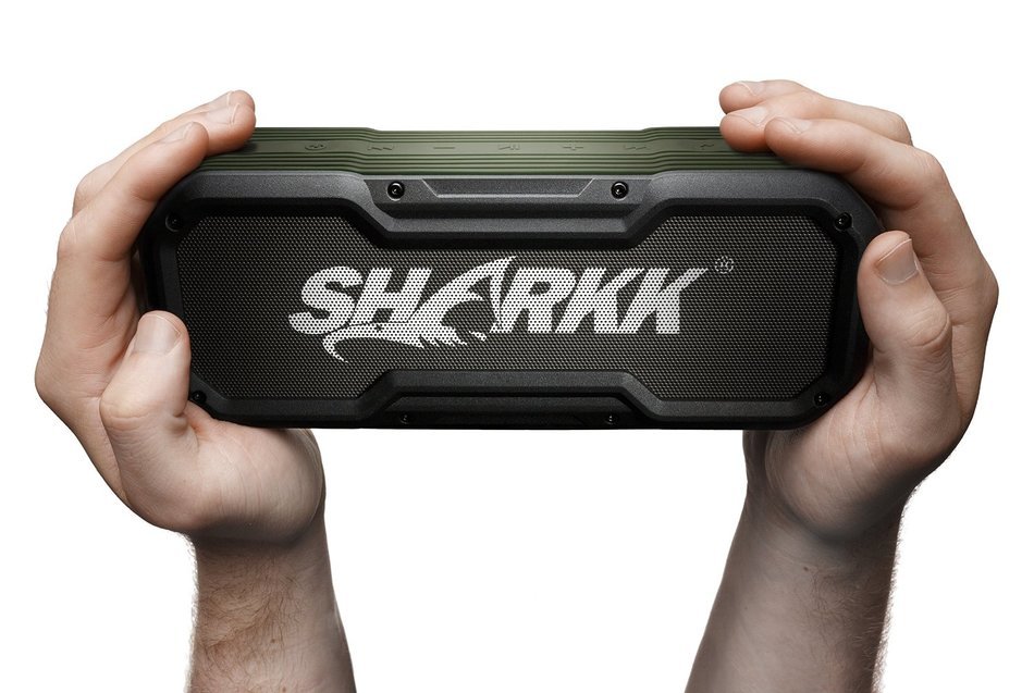 Sharkk COMMANDO Waterproof Bluetooth Speaker IP65 Outdoor Wireless Bluetooth Speakers with 24 Hour+ Battery Life N7