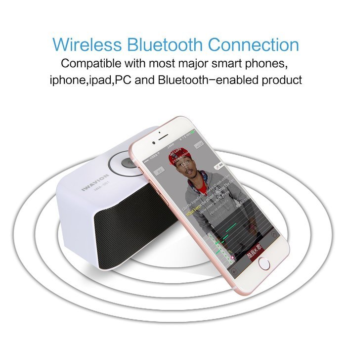 Bluetooth Speakers, IWAVION Wireless Portable Speaker Super Bass with Dual Drivers Sound Loud Music Player Build-in... N3