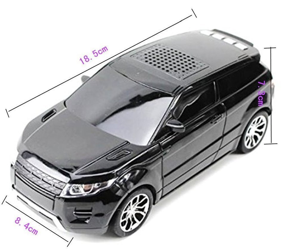 BestFire Creative Portable Car Speaker Land Rover Evoque Shape High Quality Bass Desktop Speaker Lighting with... N3