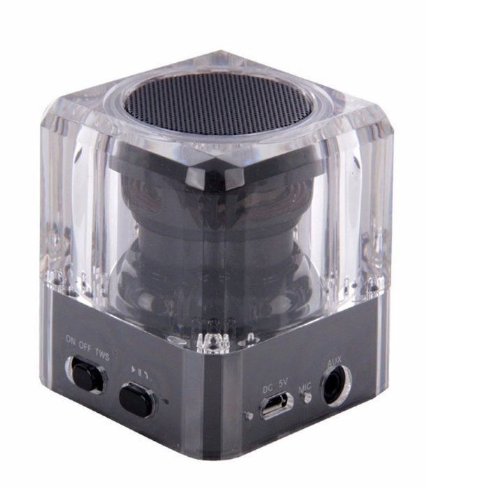 Wireless Bluetooth Speakers Set of 2 Multi functional Crystal Case Multifunctional Wireless Bluetooth Speaker... N4